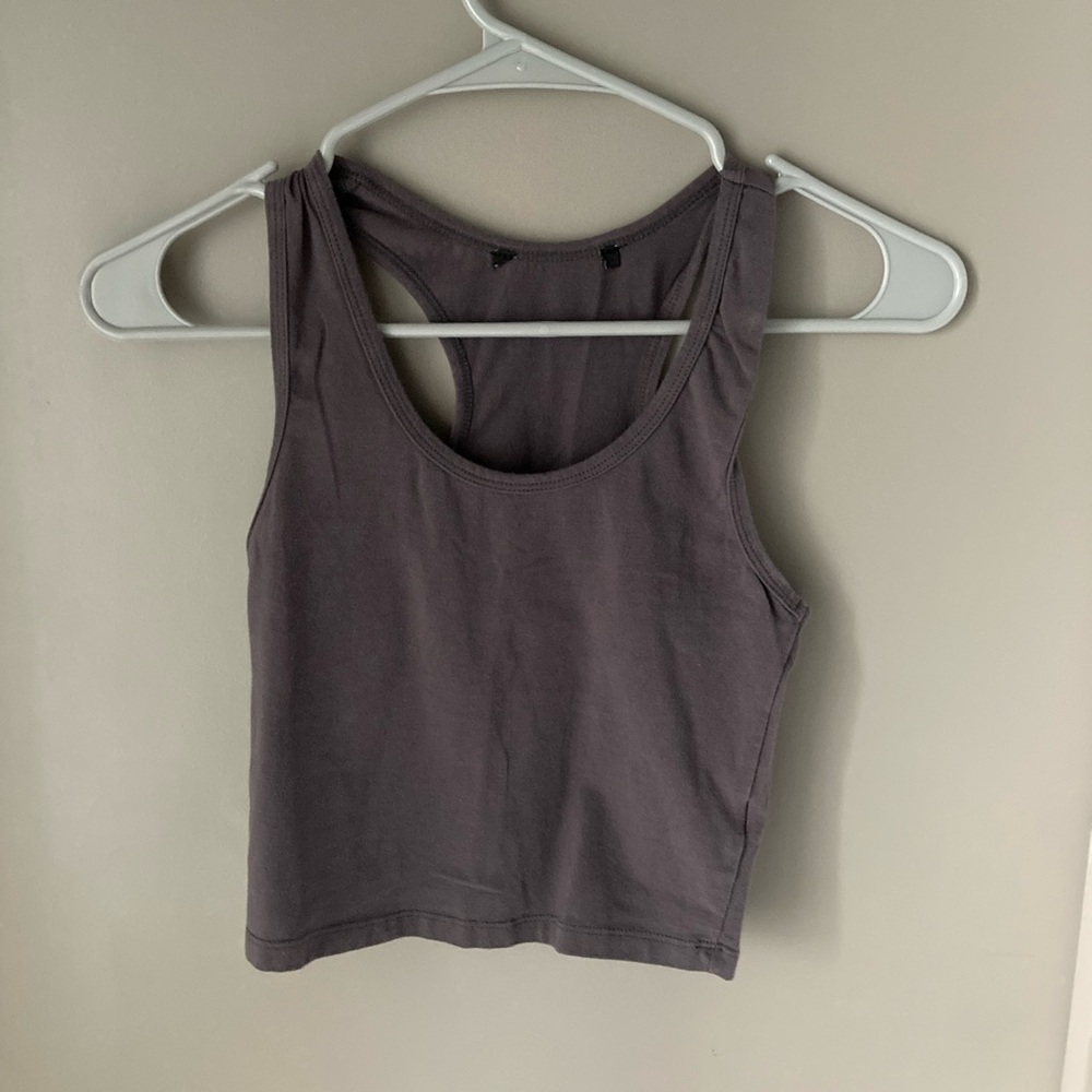 Women's Sleeveless Scoop Neck Tank Top - Gray
